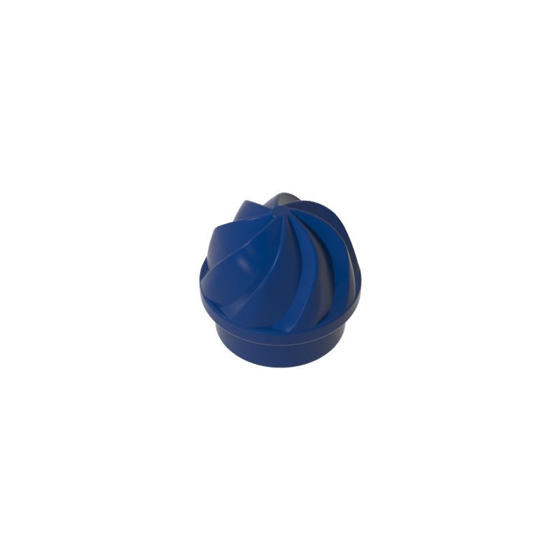 GDS-90501 - Plate Round 1 x 1 Swirled Top