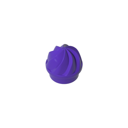 GDS-90501 - Plate Round 1 x 1 Swirled Top