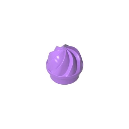 GDS-90501 - Plate Round 1 x 1 Swirled Top