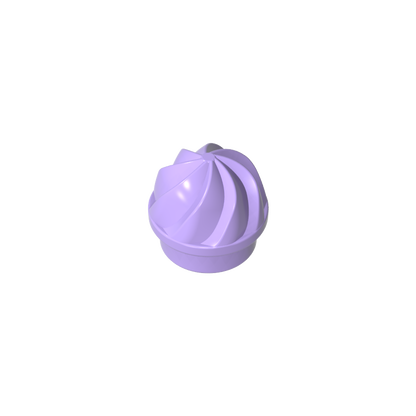 GDS-90501 - Plate Round 1 x 1 Swirled Top