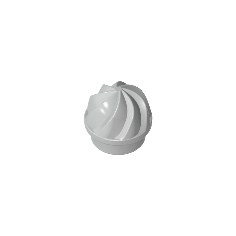 GDS-90501 - Plate Round 1 x 1 Swirled Top
