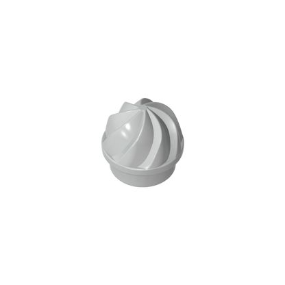 GDS-90501 - Plate Round 1 x 1 Swirled Top