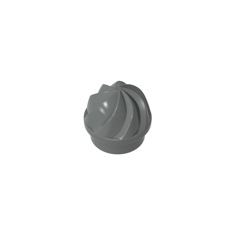 GDS-90501 - Plate Round 1 x 1 Swirled Top