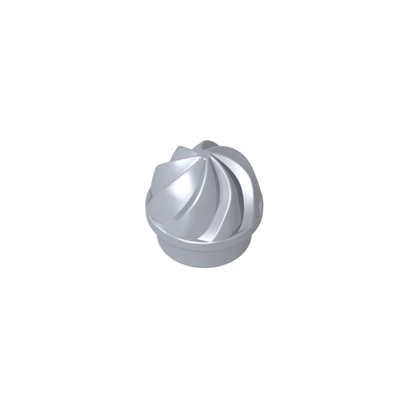 GDS-90501 - Plate Round 1 x 1 Swirled Top