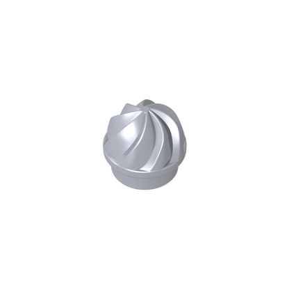 GDS-90501 - Plate Round 1 x 1 Swirled Top