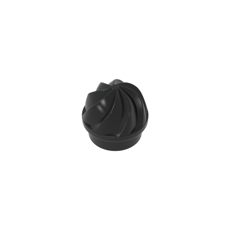 GDS-90501 - Plate Round 1 x 1 Swirled Top