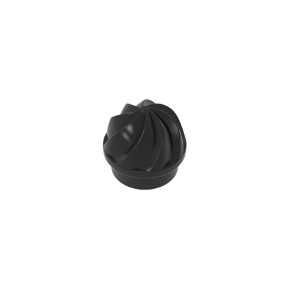 GDS-90501 - Plate Round 1 x 1 Swirled Top