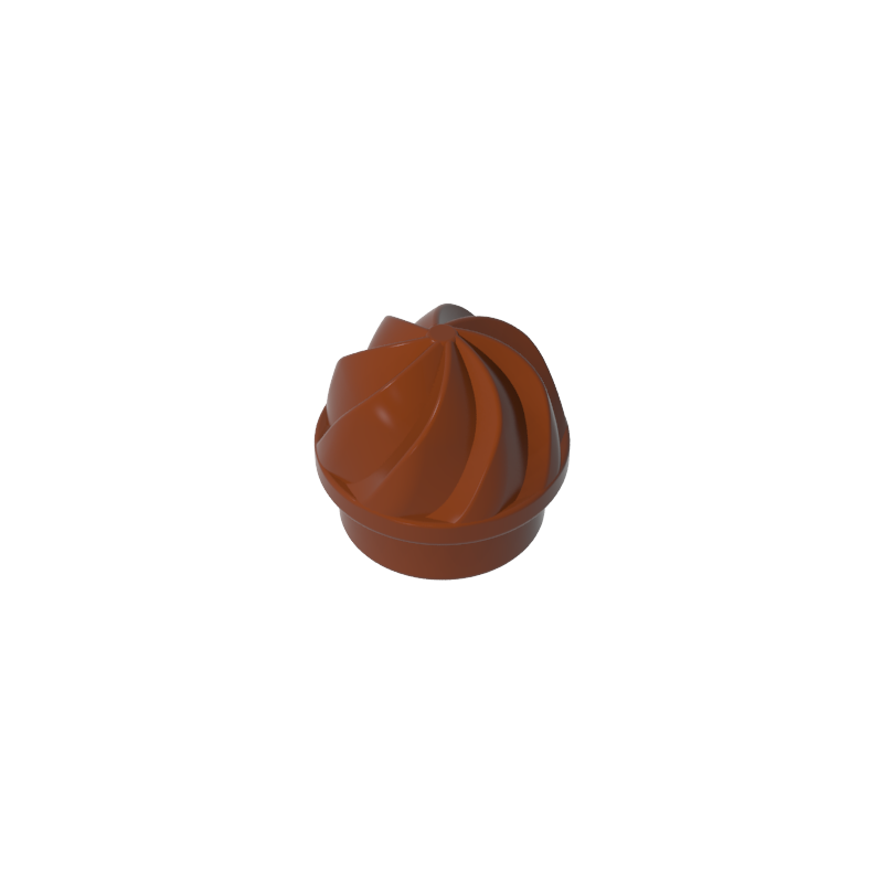 GDS-90501 - Plate Round 1 x 1 Swirled Top