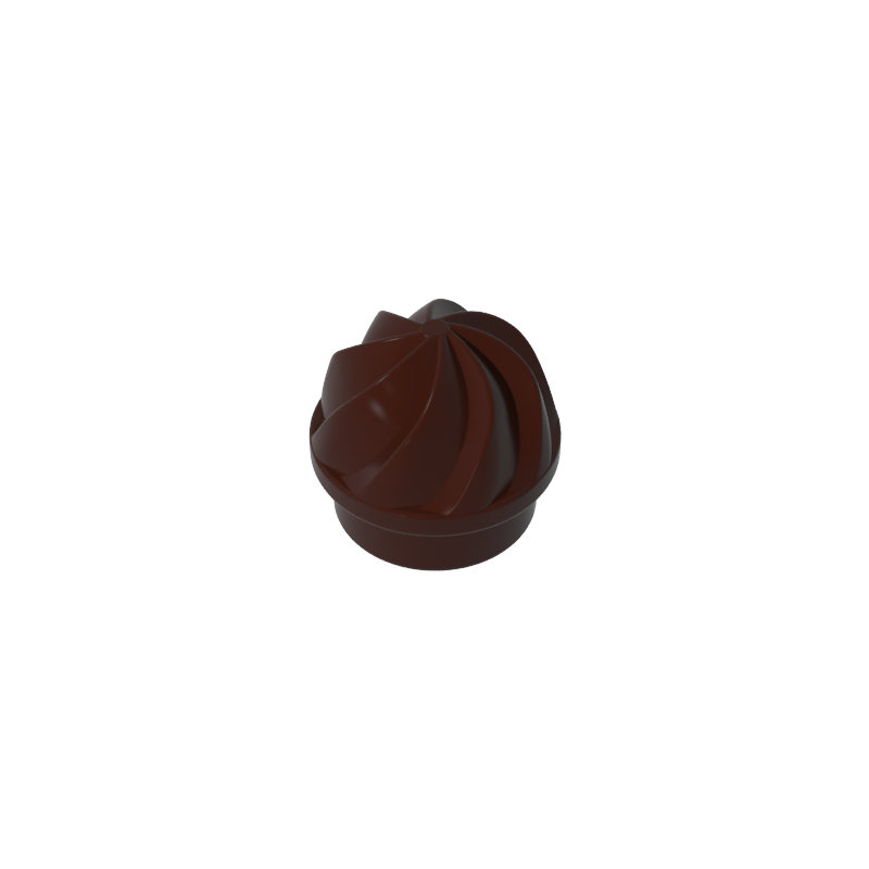 GDS-90501 - Plate Round 1 x 1 Swirled Top