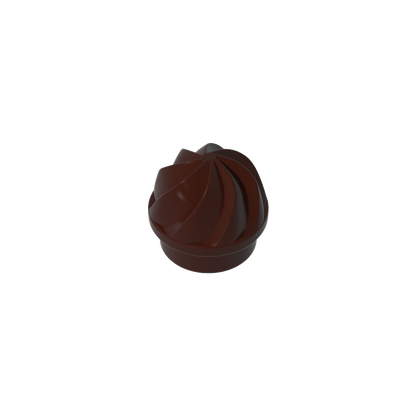 GDS-90501 - Plate Round 1 x 1 Swirled Top