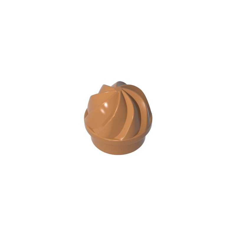 GDS-90501 - Plate Round 1 x 1 Swirled Top