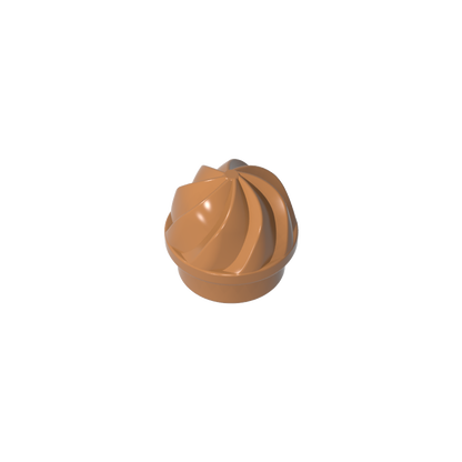 GDS-90501 - Plate Round 1 x 1 Swirled Top