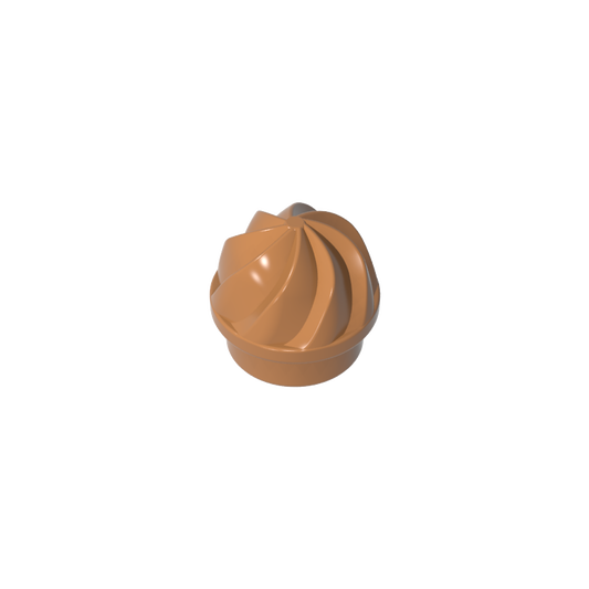 GDS-90501 - Plate Round 1 x 1 Swirled Top