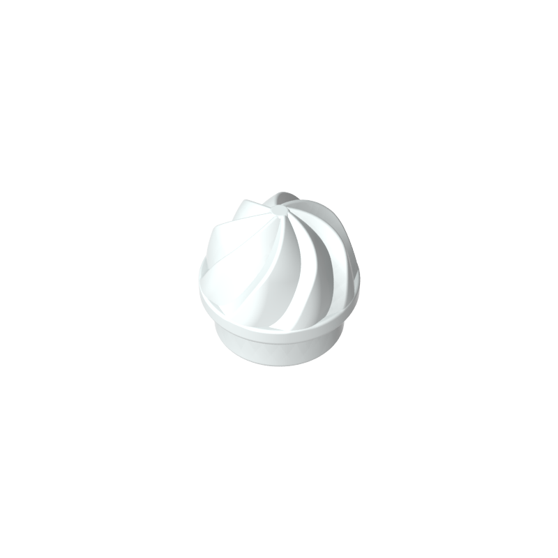 GDS-90501 - Plate Round 1 x 1 Swirled Top