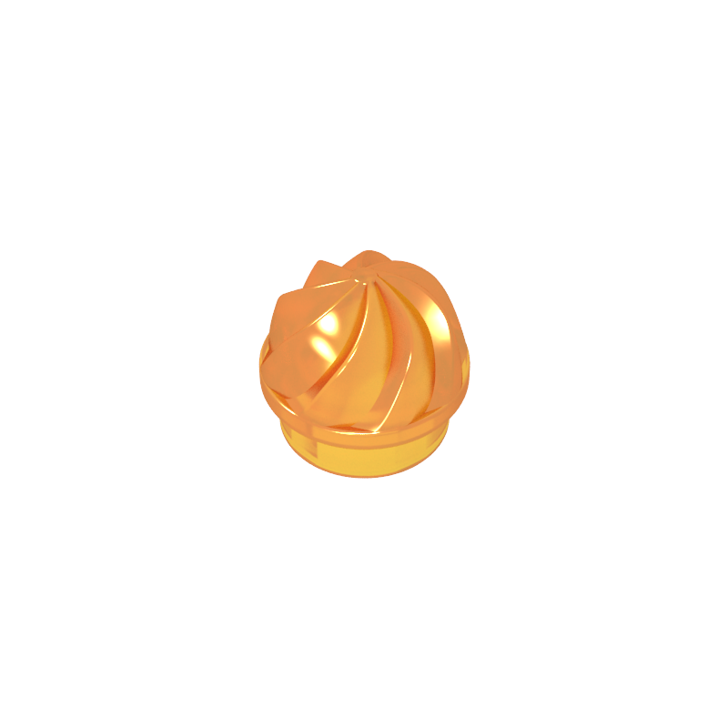 GDS-90501 - Plate Round 1 x 1 Swirled Top