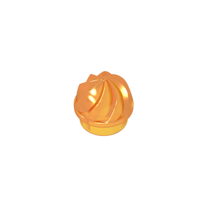 GDS-90501 - Plate Round 1 x 1 Swirled Top