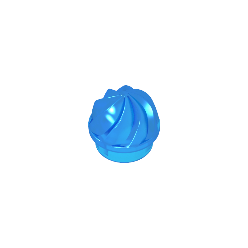 GDS-90501 - Plate Round 1 x 1 Swirled Top