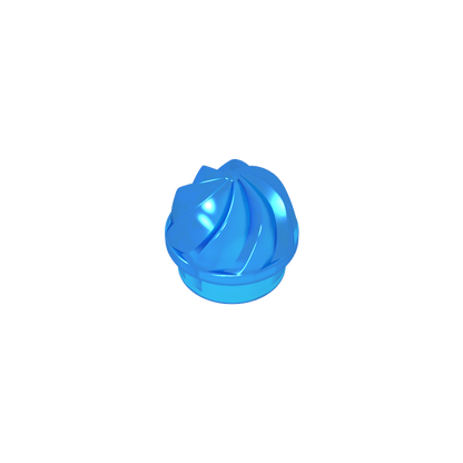 GDS-90501 - Plate Round 1 x 1 Swirled Top