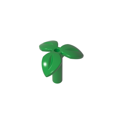 GDS-90503 - Plant, Stem with 3 Leaves and Bottom Pin