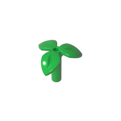 GDS-90503 - Plant, Stem with 3 Leaves and Bottom Pin