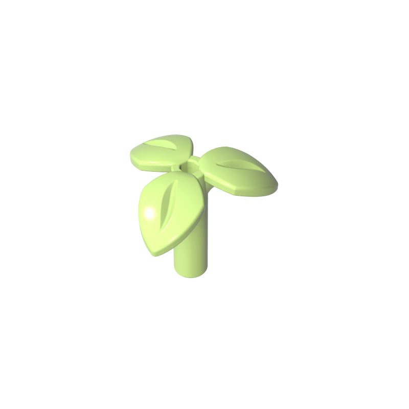 GDS-90503 - Plant, Stem with 3 Leaves and Bottom Pin