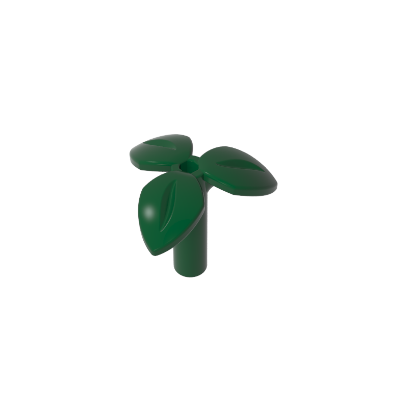 GDS-90503 - Plant, Stem with 3 Leaves and Bottom Pin
