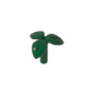 GDS-90503 - Plant, Stem with 3 Leaves and Bottom Pin