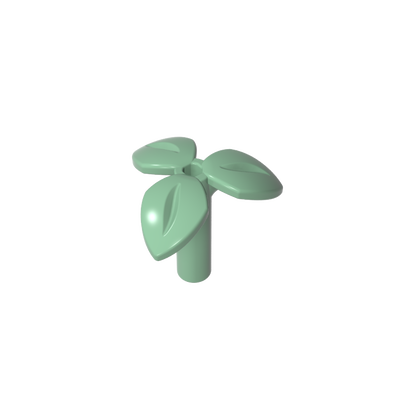 GDS-90503 - Plant, Stem with 3 Leaves and Bottom Pin