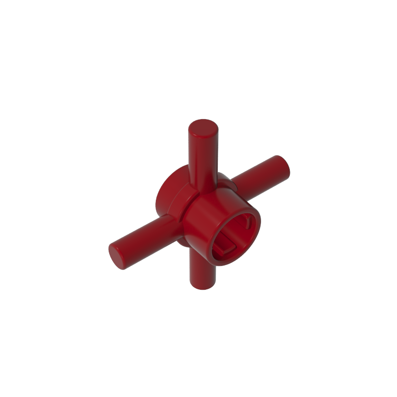 GDS-90506 - Technic Axle Connector Hub with 4 Bars at 90 Degrees