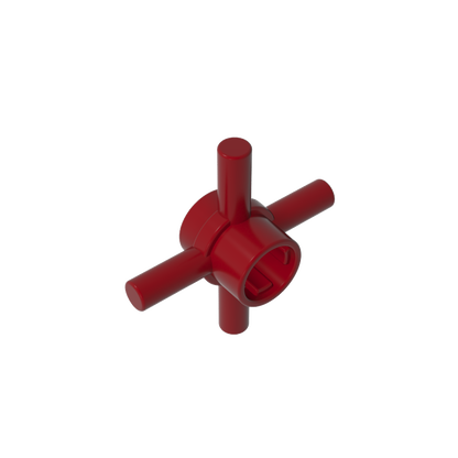 GDS-90506 - Technic Axle Connector Hub with 4 Bars at 90 Degrees