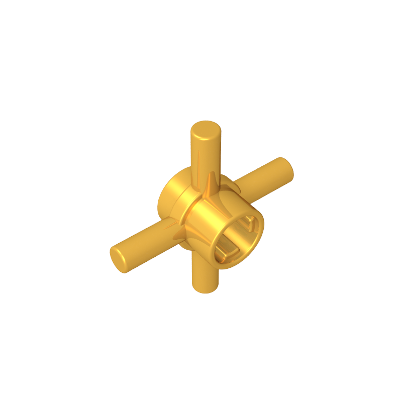 GDS-90506 - Technic Axle Connector Hub with 4 Bars at 90 Degrees