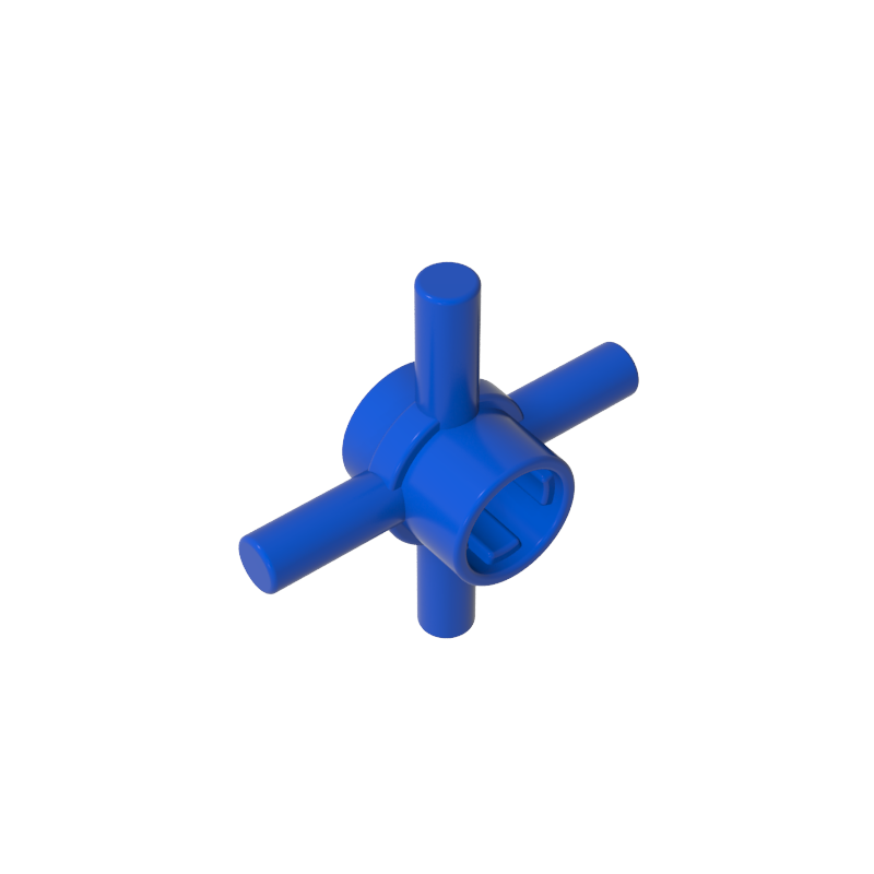 GDS-90506 - Technic Axle Connector Hub with 4 Bars at 90 Degrees