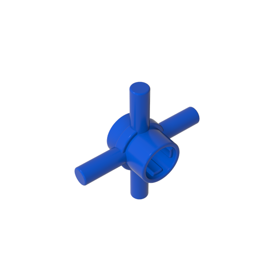 GDS-90506 - Technic Axle Connector Hub with 4 Bars at 90 Degrees