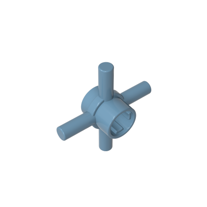GDS-90506 - Technic Axle Connector Hub with 4 Bars at 90 Degrees