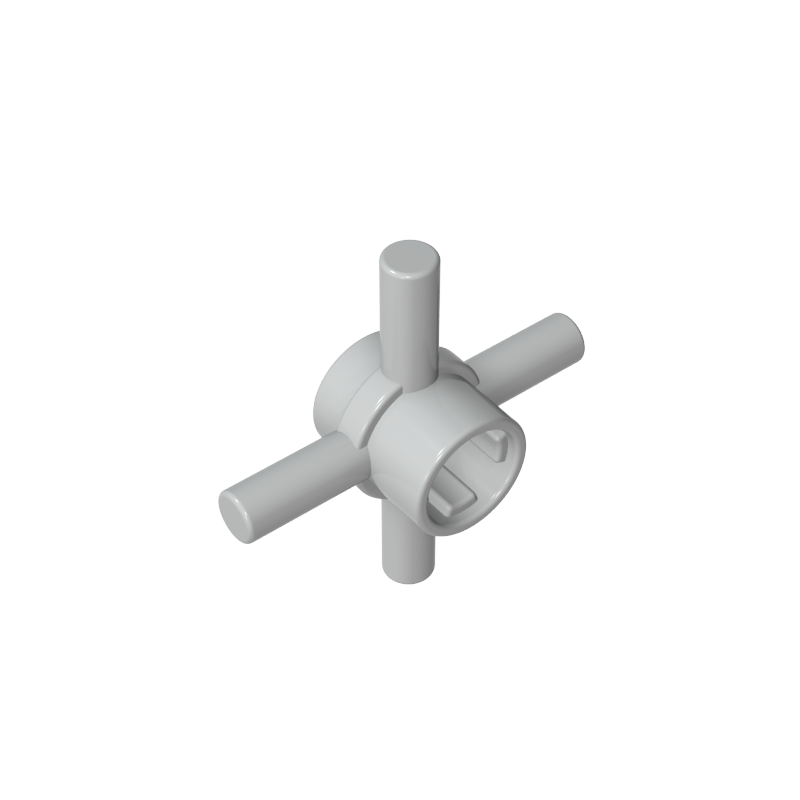 GDS-90506 - Technic Axle Connector Hub with 4 Bars at 90 Degrees