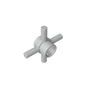 GDS-90506 - Technic Axle Connector Hub with 4 Bars at 90 Degrees