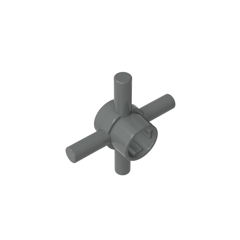 GDS-90506 - Technic Axle Connector Hub with 4 Bars at 90 Degrees