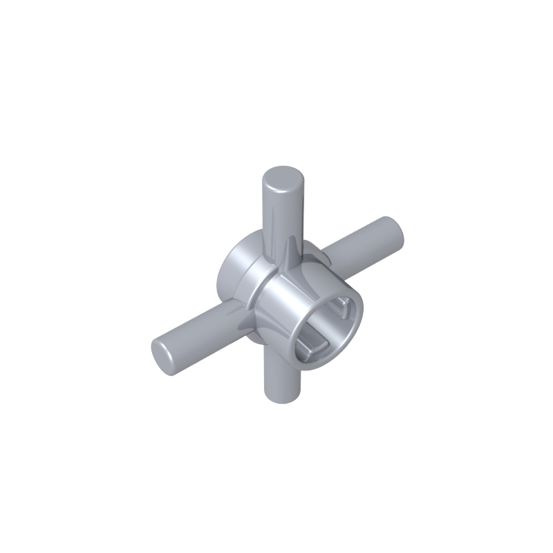 GDS-90506 - Technic Axle Connector Hub with 4 Bars at 90 Degrees