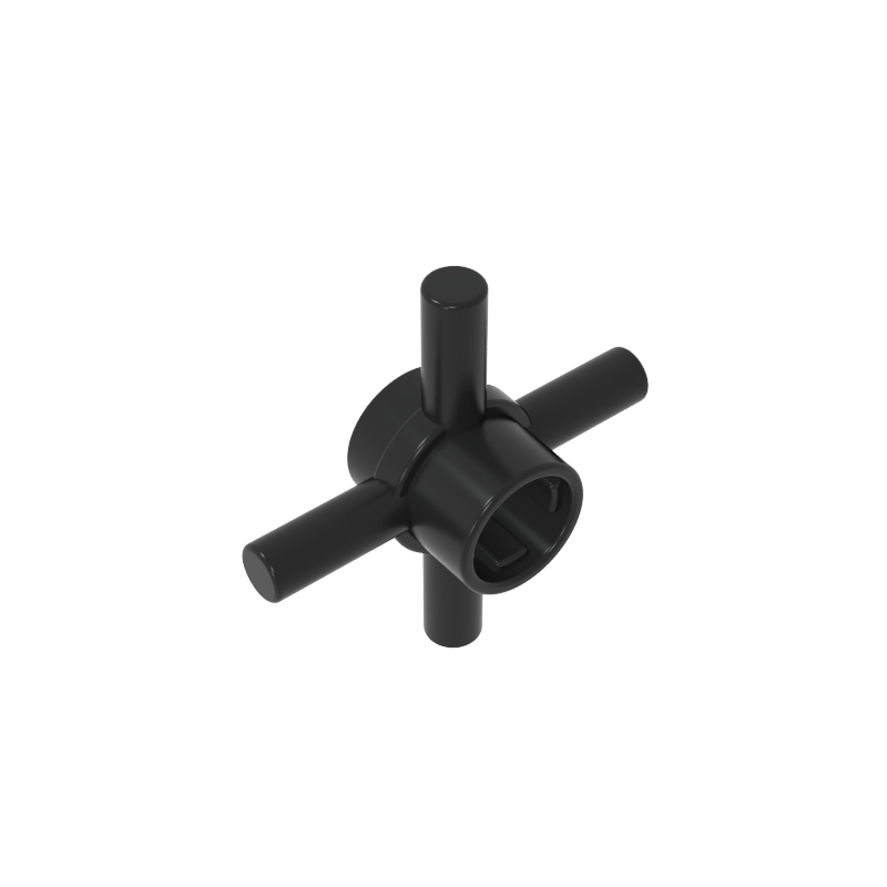 GDS-90506 - Technic Axle Connector Hub with 4 Bars at 90 Degrees