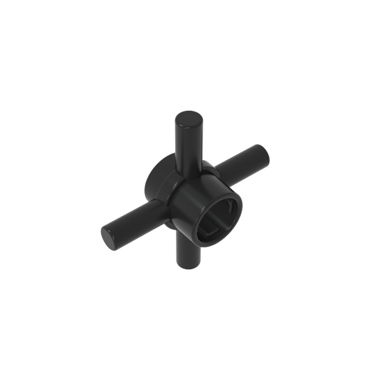 GDS-90506 - Technic Axle Connector Hub with 4 Bars at 90 Degrees