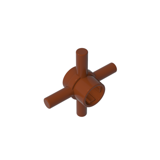GDS-90506 - Technic Axle Connector Hub with 4 Bars at 90 Degrees