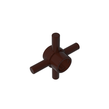 GDS-90506 - Technic Axle Connector Hub with 4 Bars at 90 Degrees