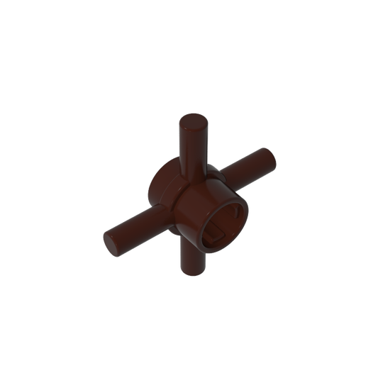 GDS-90506 - Technic Axle Connector Hub with 4 Bars at 90 Degrees