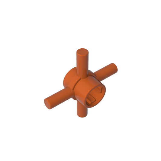 GDS-90506 - Technic Axle Connector Hub with 4 Bars at 90 Degrees