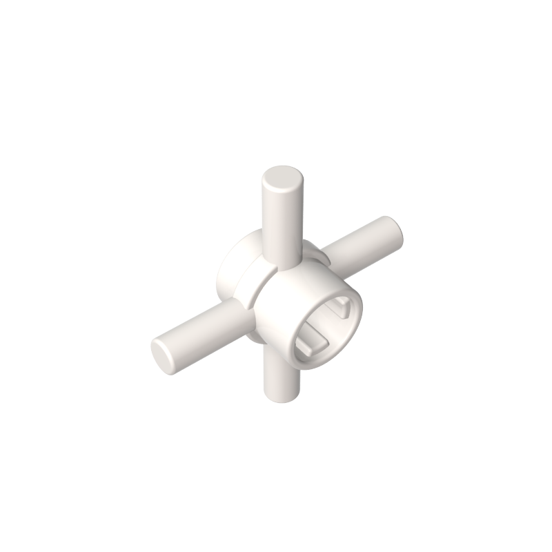 GDS-90506 - Technic Axle Connector Hub with 4 Bars at 90 Degrees