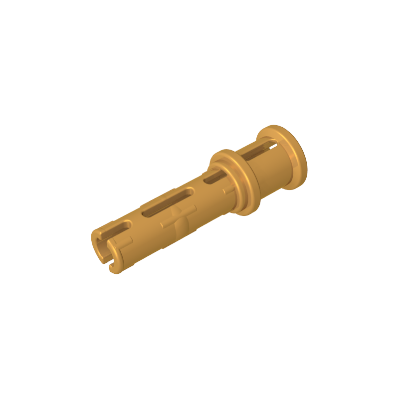 GDS-923 - Technic Pin Long with Friction Ridges Lengthwise and Stop Bush [Ridge Near Rim]