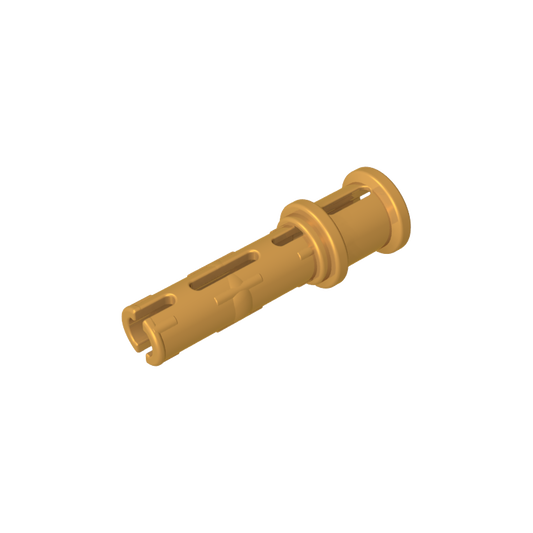 GDS-923 - Technic Pin Long with Friction Ridges Lengthwise and Stop Bush [Ridge Near Rim]