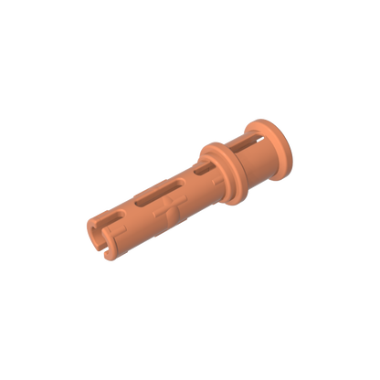 GDS-923 - Technic Pin Long with Friction Ridges Lengthwise and Stop Bush [Ridge Near Rim]