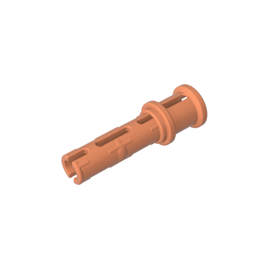 GDS-923 - Technic Pin Long with Friction Ridges Lengthwise and Stop Bush [Ridge Near Rim]