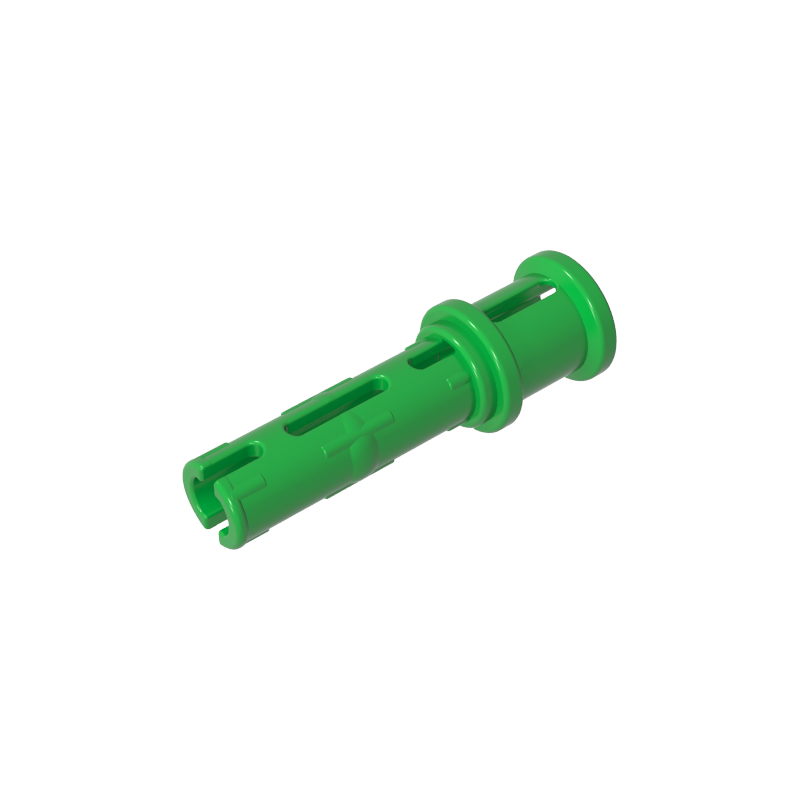 GDS-923 - Technic Pin Long with Friction Ridges Lengthwise and Stop Bush [Ridge Near Rim]